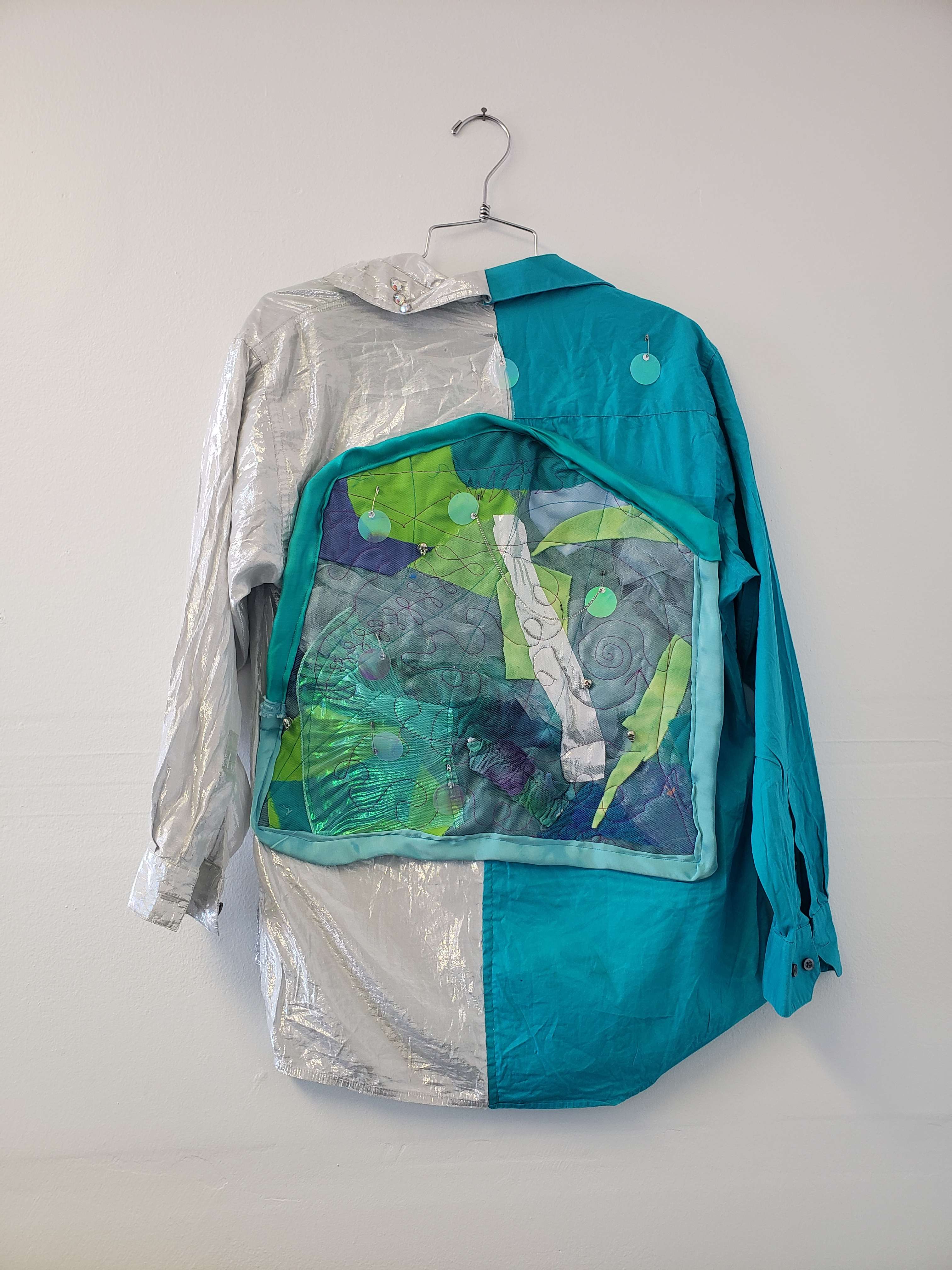 Metallic Ocean Collage Shirt